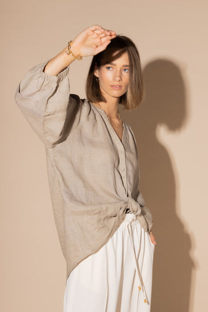 LOUGHLIN - 1201L - Frond Blouse - Natural