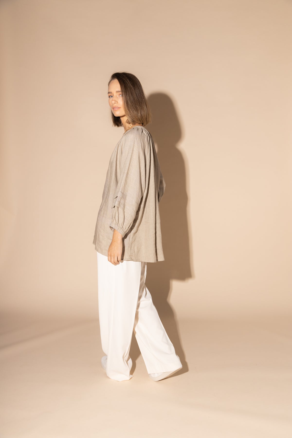 LOUGHLIN - 1201L - Frond Blouse - Natural