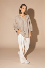 LOUGHLIN - 1201L - Frond Blouse - Natural
