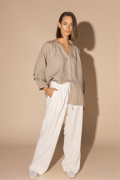 LOUGHLIN - 1201L - Frond Blouse - Natural