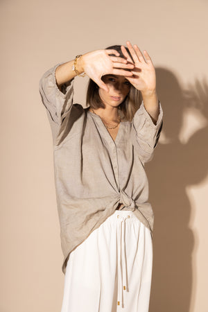 LOUGHLIN - 1201L - Frond Blouse - Natural