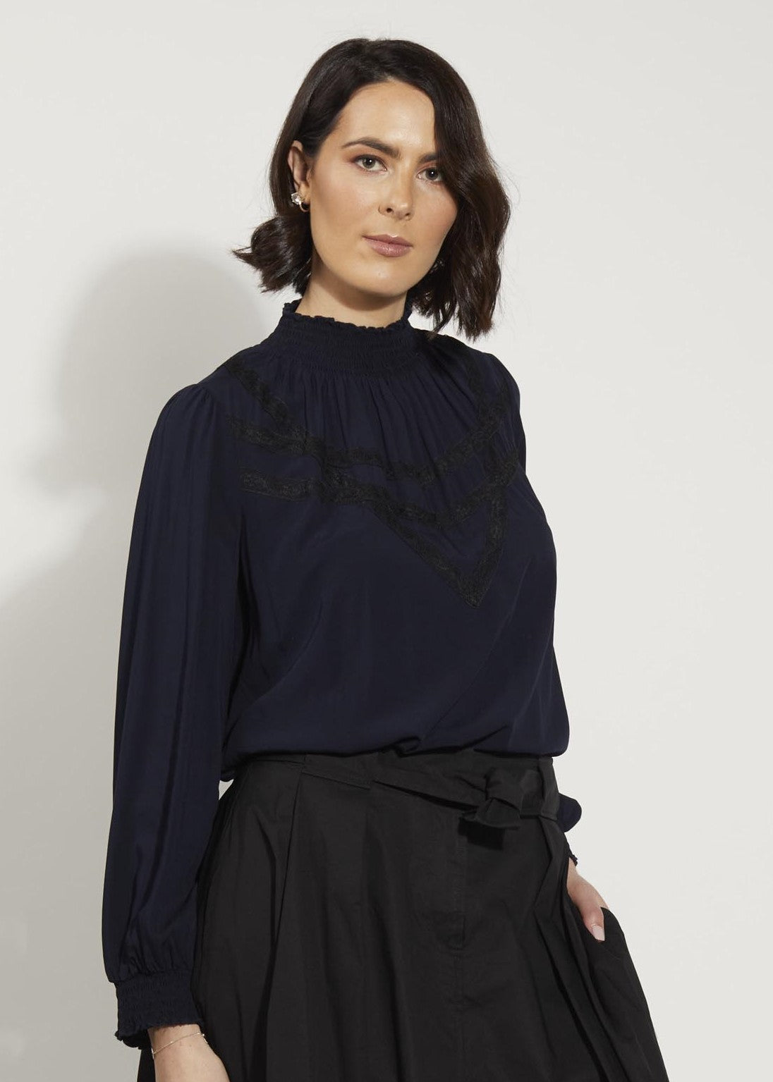 1215 - Ziggy Blouse - Midnight