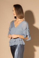 LOUGHLIN - 1230L - Brooke Blouse - Liberty Blue