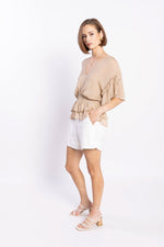 LOUGHLIN - 1230L - Brooke Blouse - Beige