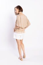 LOUGHLIN - 1230L - Brooke Blouse - Beige