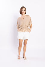 LOUGHLIN - 1230L - Brooke Blouse - Beige