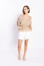 LOUGHLIN - 1230L - Brooke Blouse - Beige