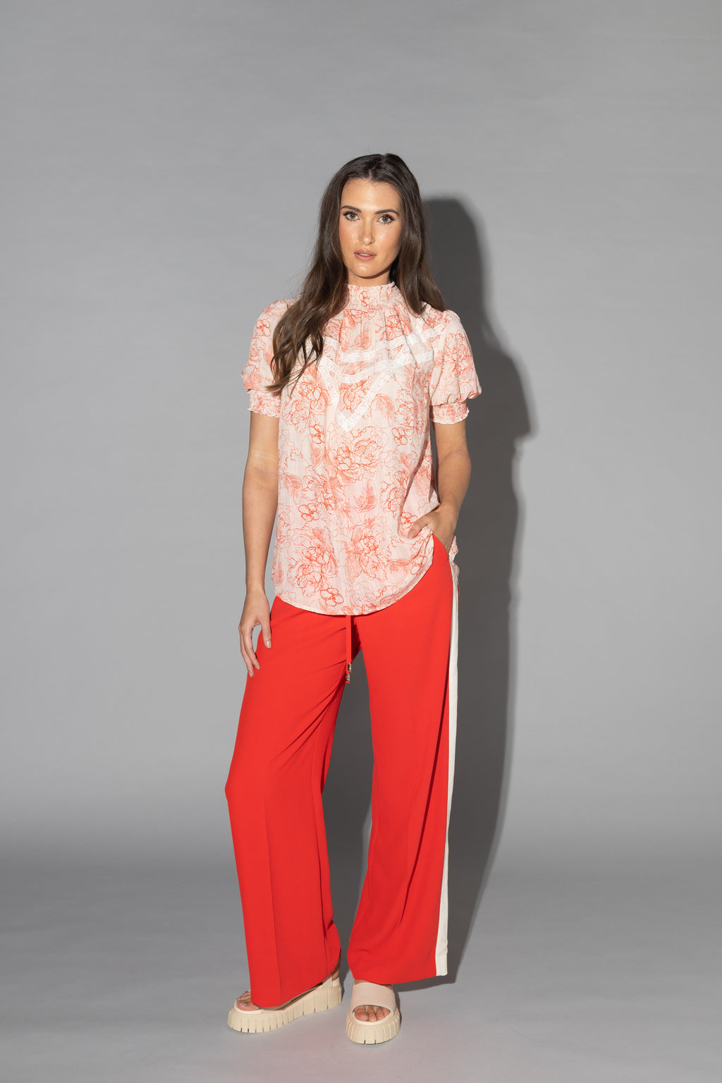 1233 - Zendy Top - Etched Rose