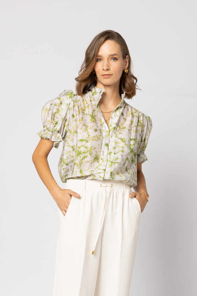 1236 - Riley Blouse - Garden Meadow