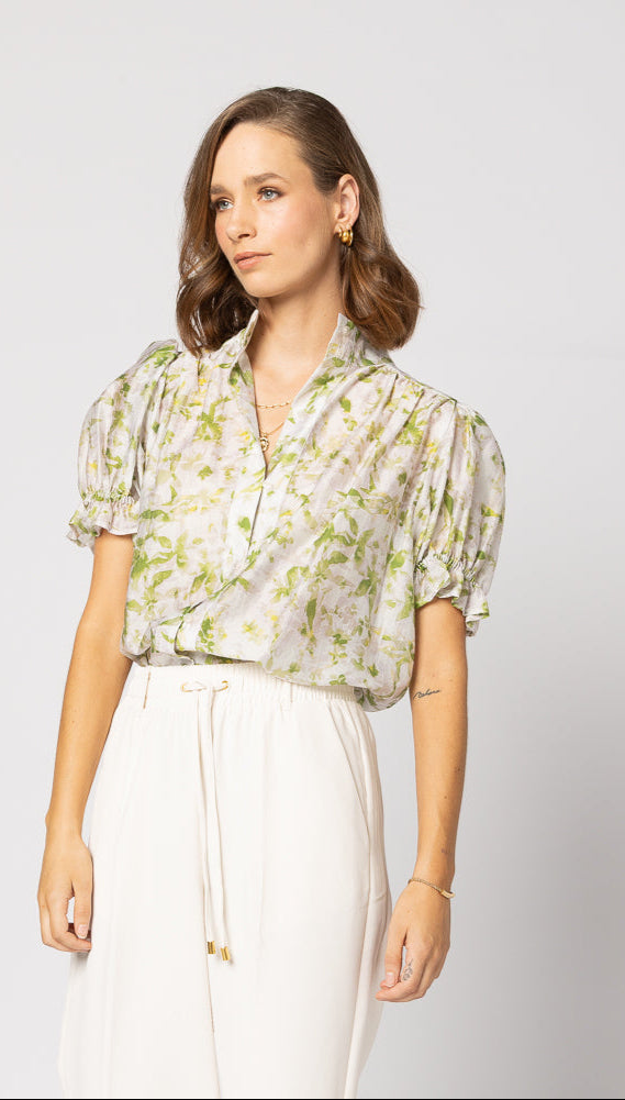 1236 - Riley Blouse - Garden Meadow