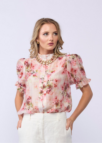 *NEW ARRIVAL* 1236 - Riley Blouse - Carnation