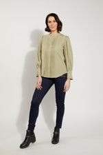 1245 - BEDFORD BLOUSE - SOFT GREEN