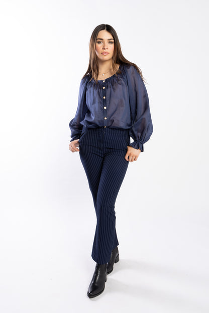1248 - Shand Blouse - Ink