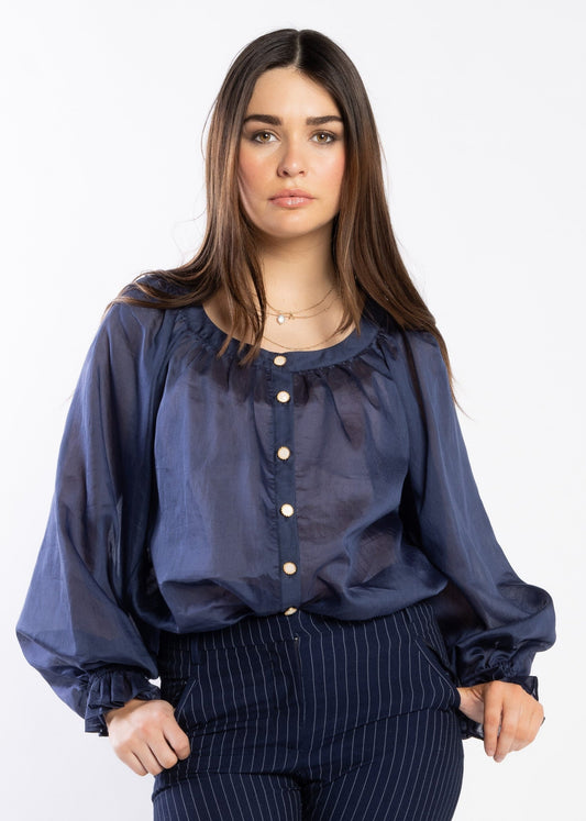 1248 - Shand Blouse - Ink