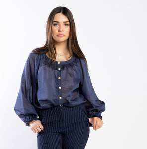 1248 - Shand Blouse - Ink