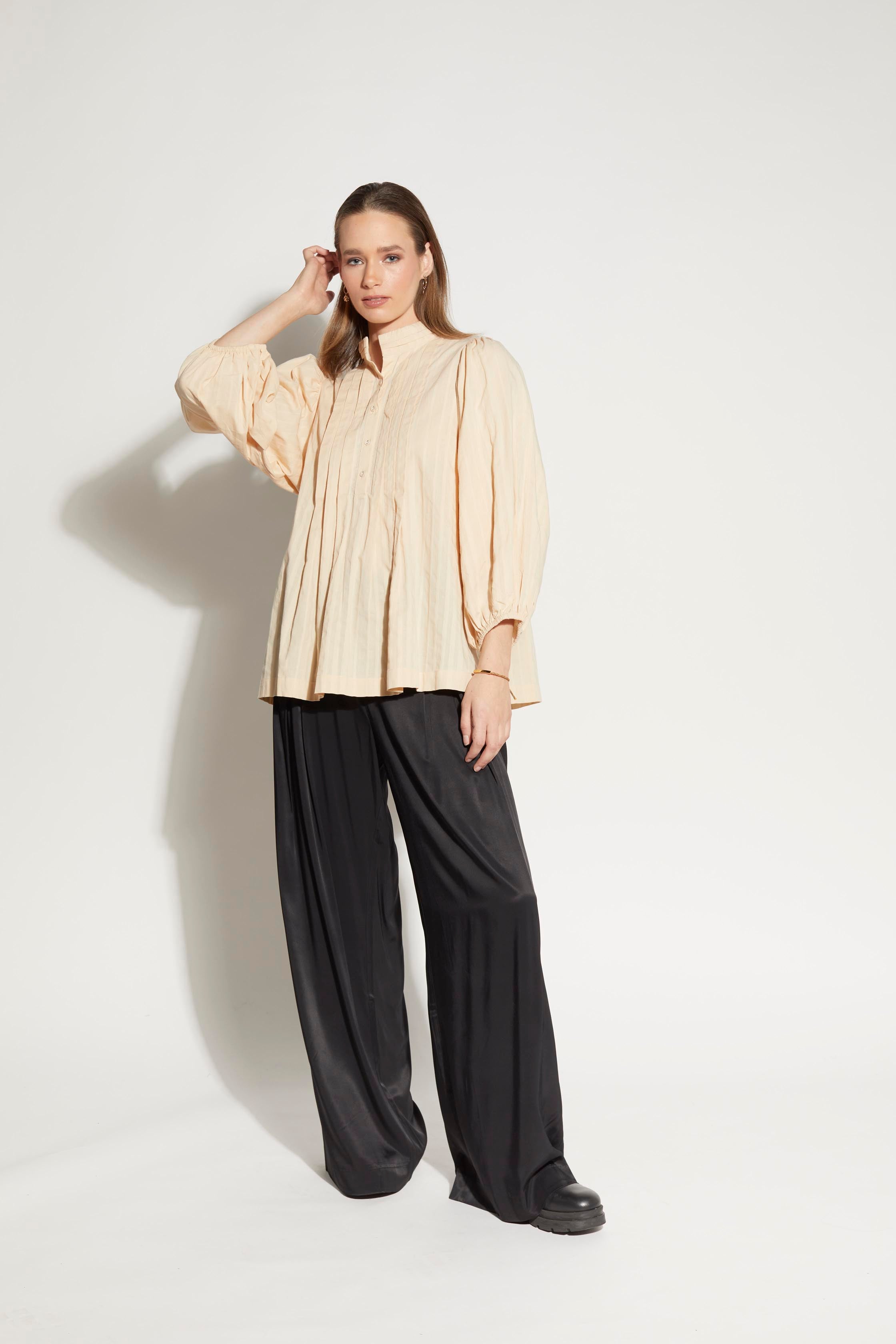 LOUGHLIN - 1252L - Hyde Blouse - Nougat