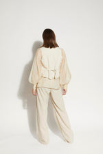 LOUGHLIN - 1253L - Ebbe Blouse - Almond