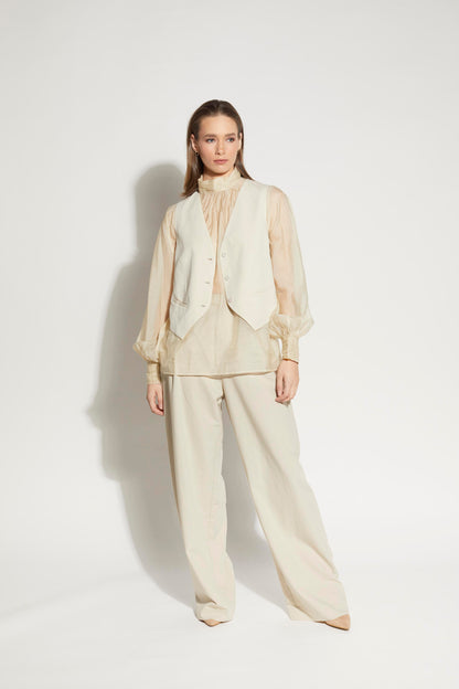 LOUGHLIN - 1253L - Ebbe Blouse - Almond
