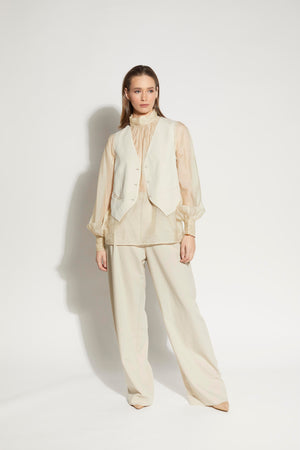 LOUGHLIN - 1253L - Ebbe Blouse - Almond
