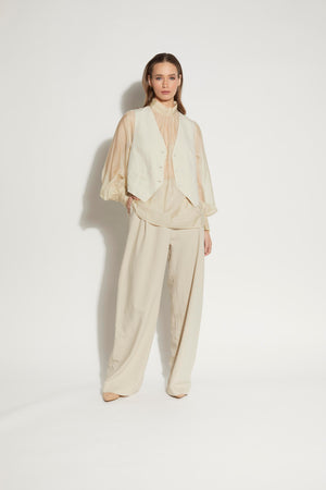 LOUGHLIN - 1253L - Ebbe Blouse - Almond