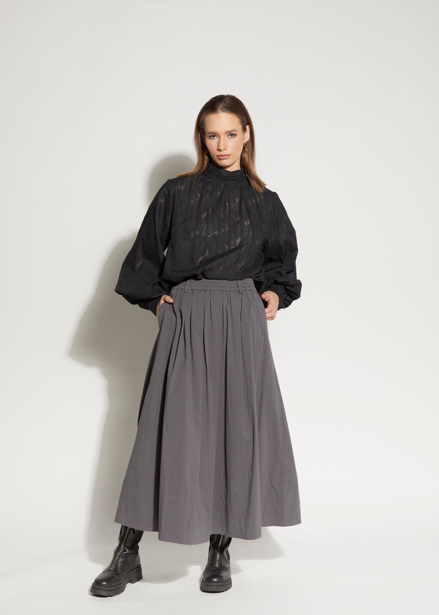 LOUGHLIN - 6052L - Direction Skirt - Smoke