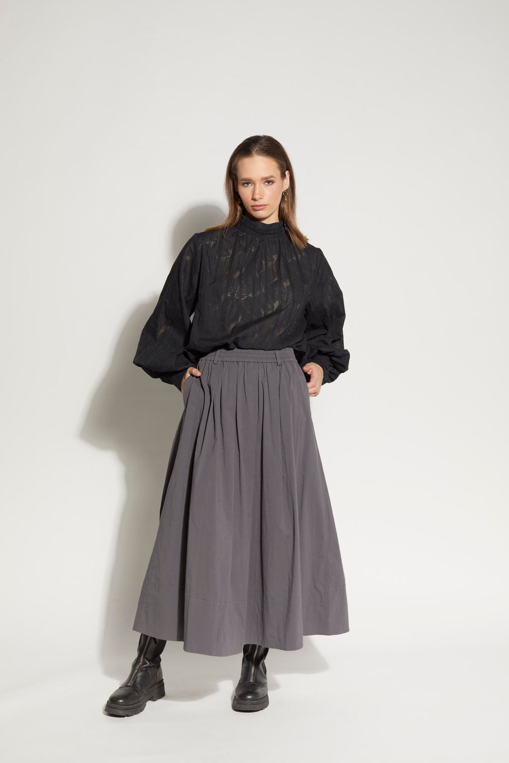 LOUGHLIN - 6052L - Direction Skirt - Smoke
