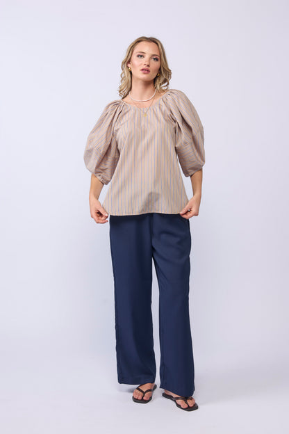 LAKE PANTS - INK LINEN