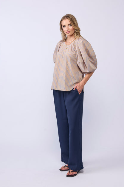 LAKE PANTS - INK LINEN