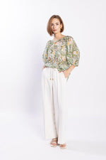 LOUGHLIN - 1254L - Compass Blouse - Green Meadow