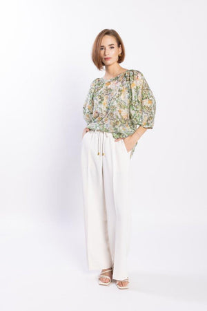 LOUGHLIN - 1254L - Compass Blouse - Green Meadow