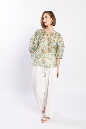 LOUGHLIN - 1254L - Compass Blouse - Green Meadow