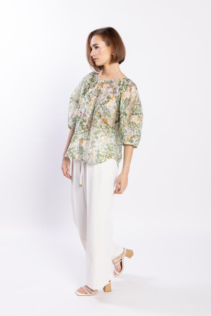 LOUGHLIN - 1254L - Compass Blouse - Green Meadow