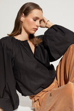 LOUGHLIN - 1255L - East Blouse - Black