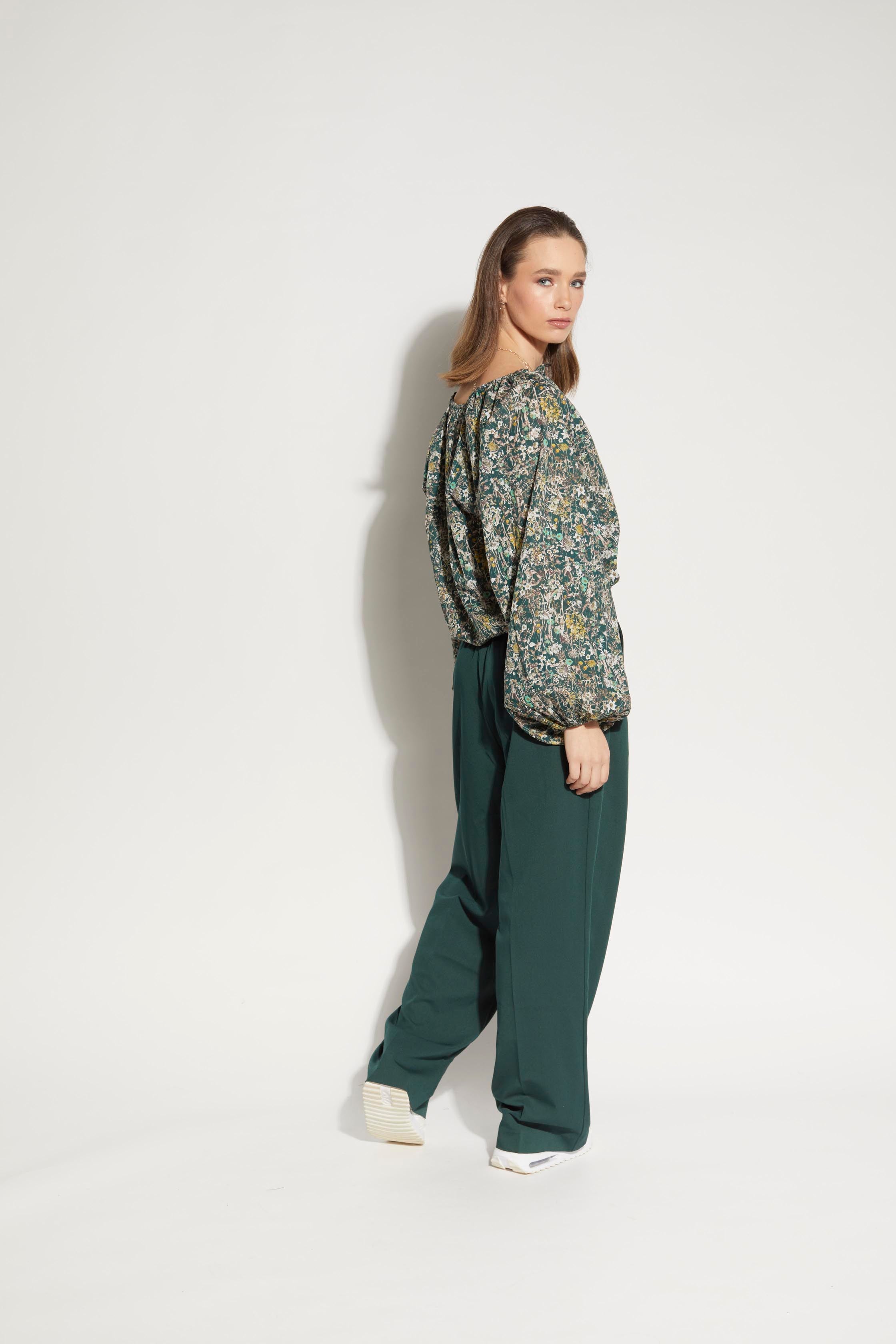 LOUGHLIN - 1255L - East Blouse - Woodlands