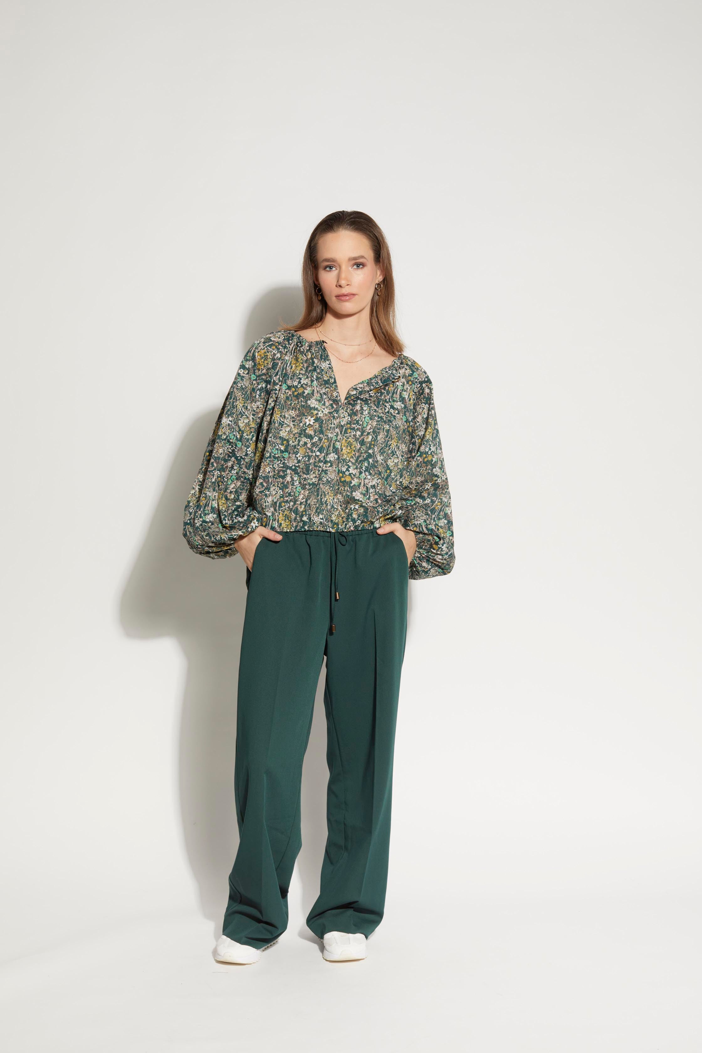LOUGHLIN - 1255L - East Blouse - Woodlands