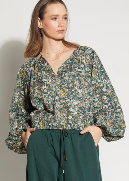 LOUGHLIN - 1255L - East Blouse - Woodlands