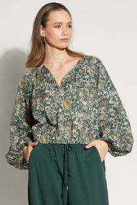 LOUGHLIN - 1255L - East Blouse - Woodlands