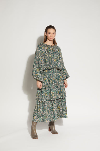 LOUGHLIN - 1255L - East Blouse - Woodlands