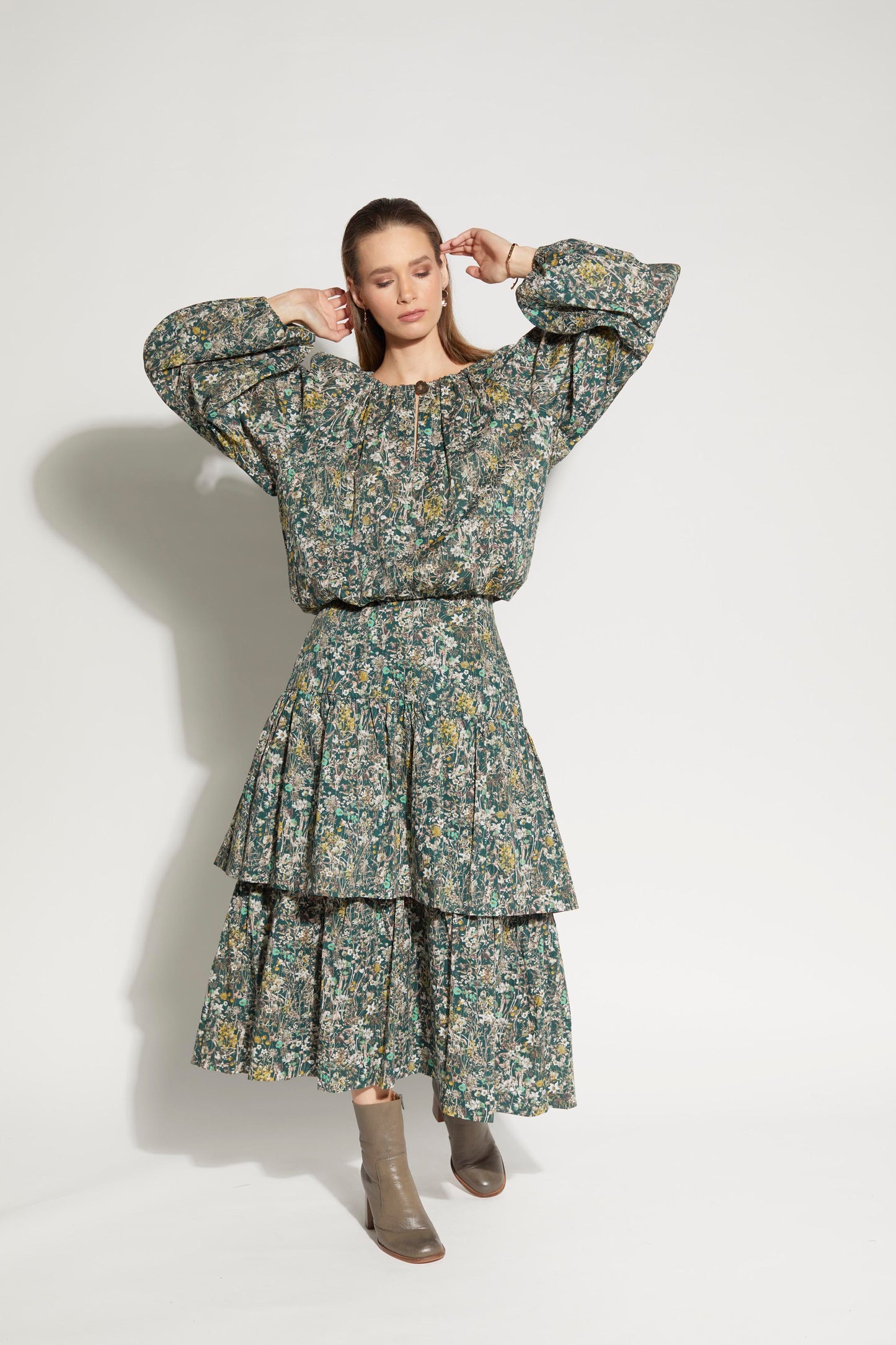 LOUGHLIN - 1255L - East Blouse - Woodlands