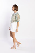 LOUGHLIN - 1261L - Madrid Blouse - Green Aztec