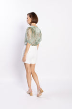 LOUGHLIN - 1261L - Madrid Blouse - Green Aztec