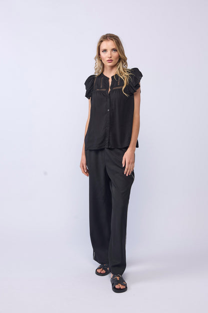 SI BLOUSE - BLACK