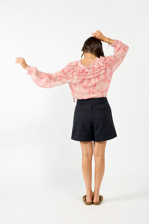 1270 - Honor Blouse - Pink Marble