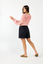 1270 - Honor Blouse - Pink Marble