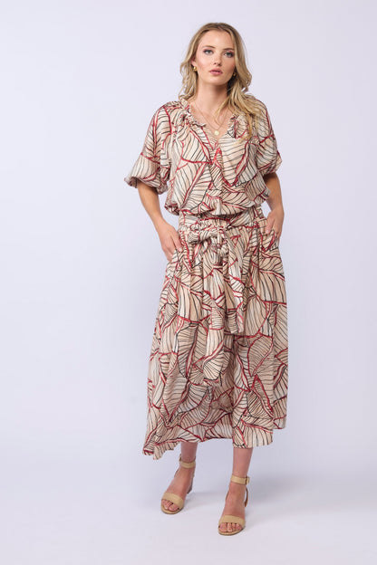 FOUND SKIRT - VENETIAN PRINT
