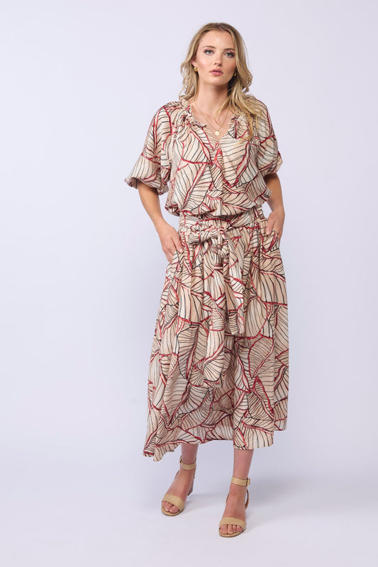 FOUND SKIRT - VENETIAN PRINT