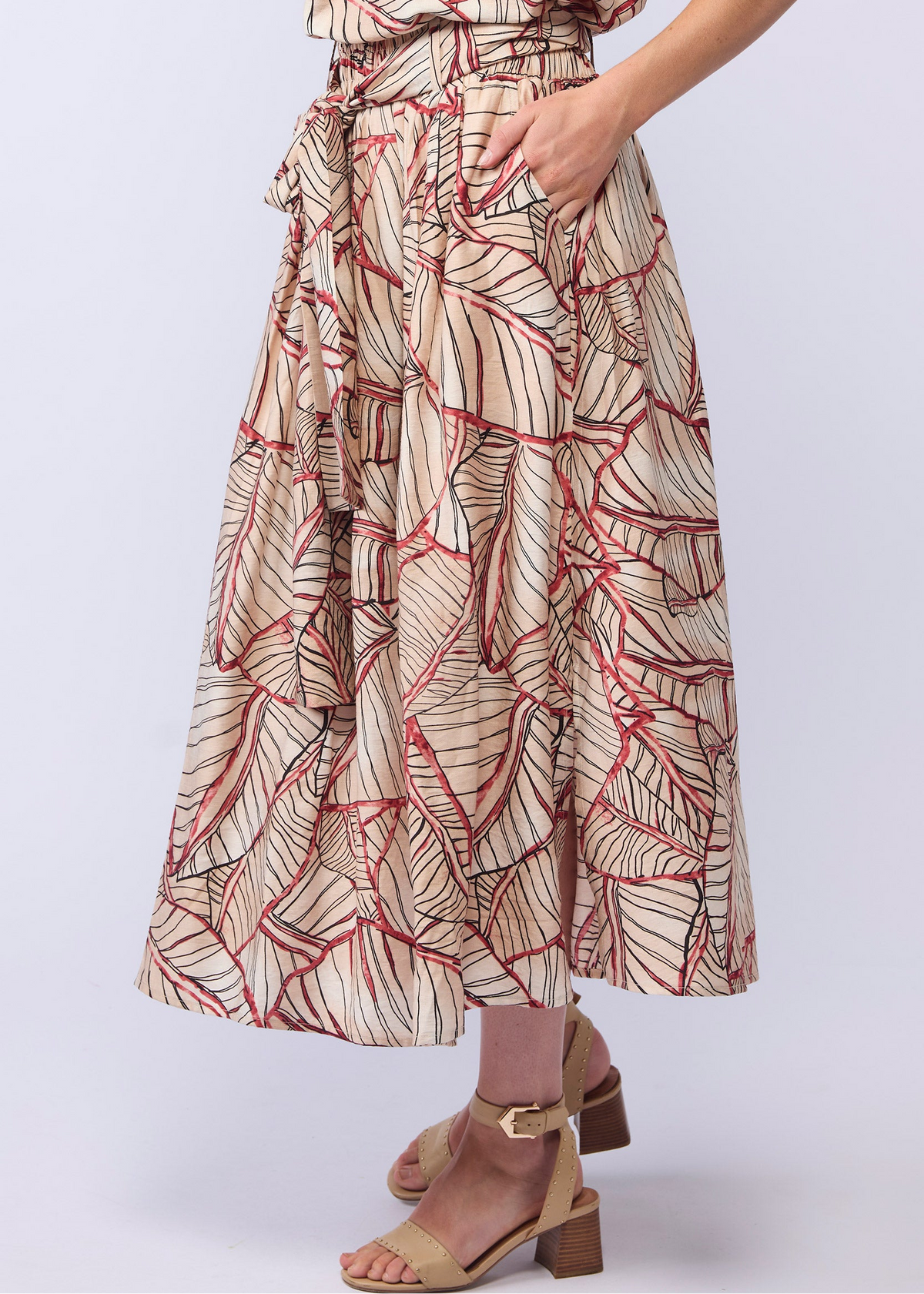 FOUND SKIRT - VENETIAN PRINT