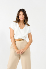 1276 - Edge Tee - Chalk
