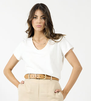 1276 - Edge Tee - Chalk