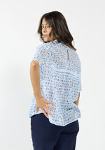 1278 - Cypress Blouse - Blue Water